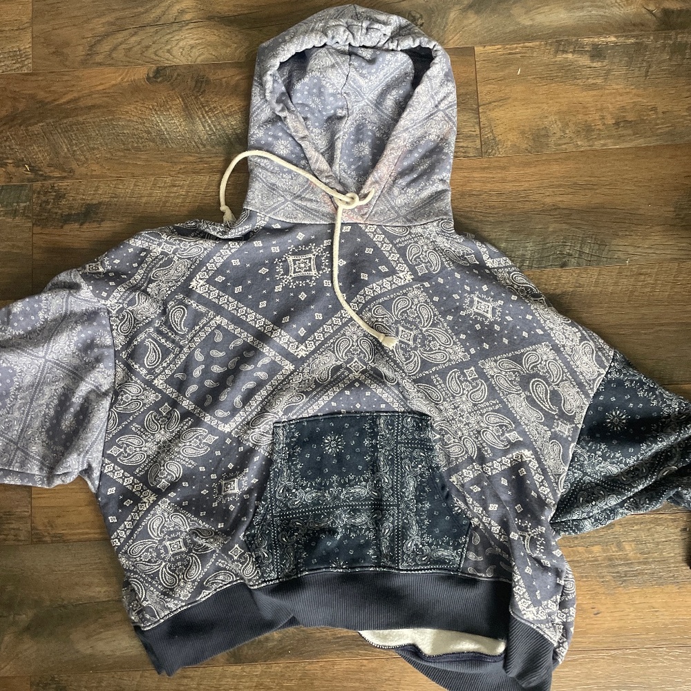 American Eagle Bandana Print Hoodie